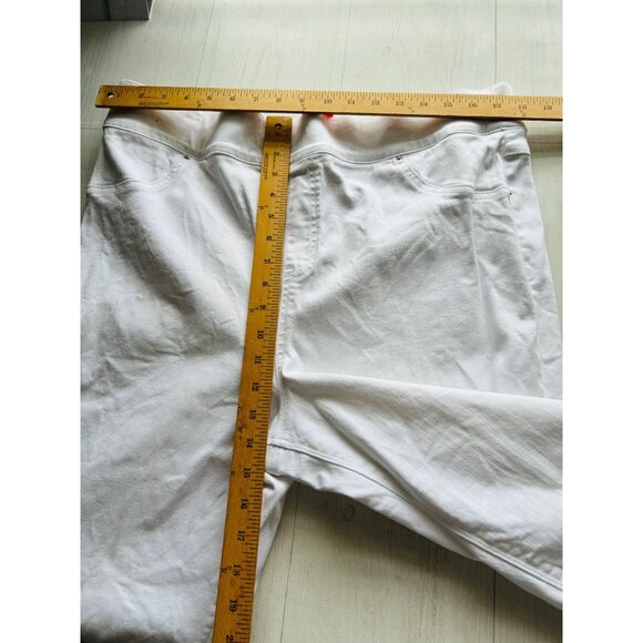Spanx Womens 2X White Distressed Skinny Jeans - Picture 7 of 14
